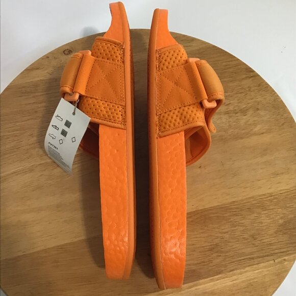 Human Race Adidas Pharrell Williams Orange Chancletas HU Slide Size 11 main image 5